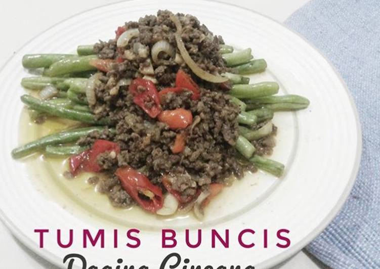 Resep Tumis Buncis Daging Cincang yang enak