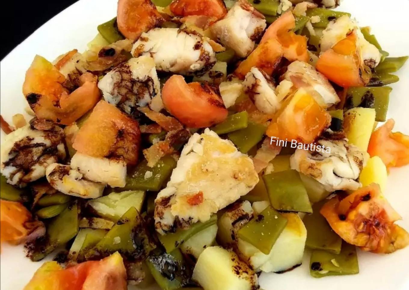 Ensalada de merluza con judías y patata