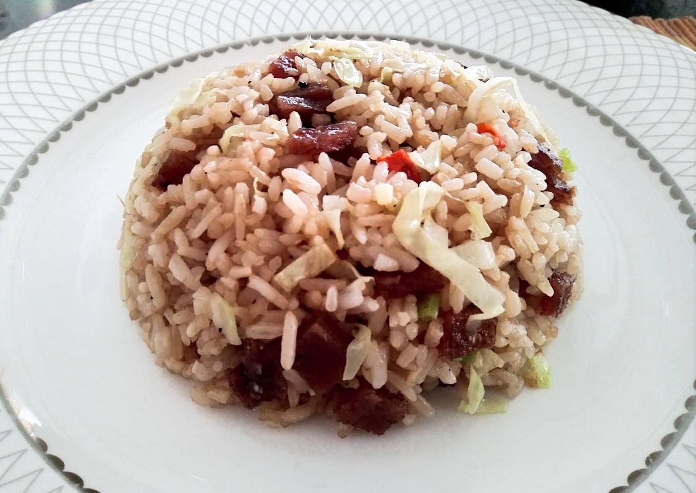 Nasi Goreng Bak Kwa Dendeng B2 Pork Non-Halal Mudah Cepat