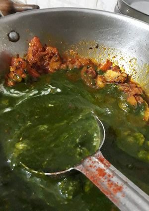 A picture of Palak Aalu Tomatar.