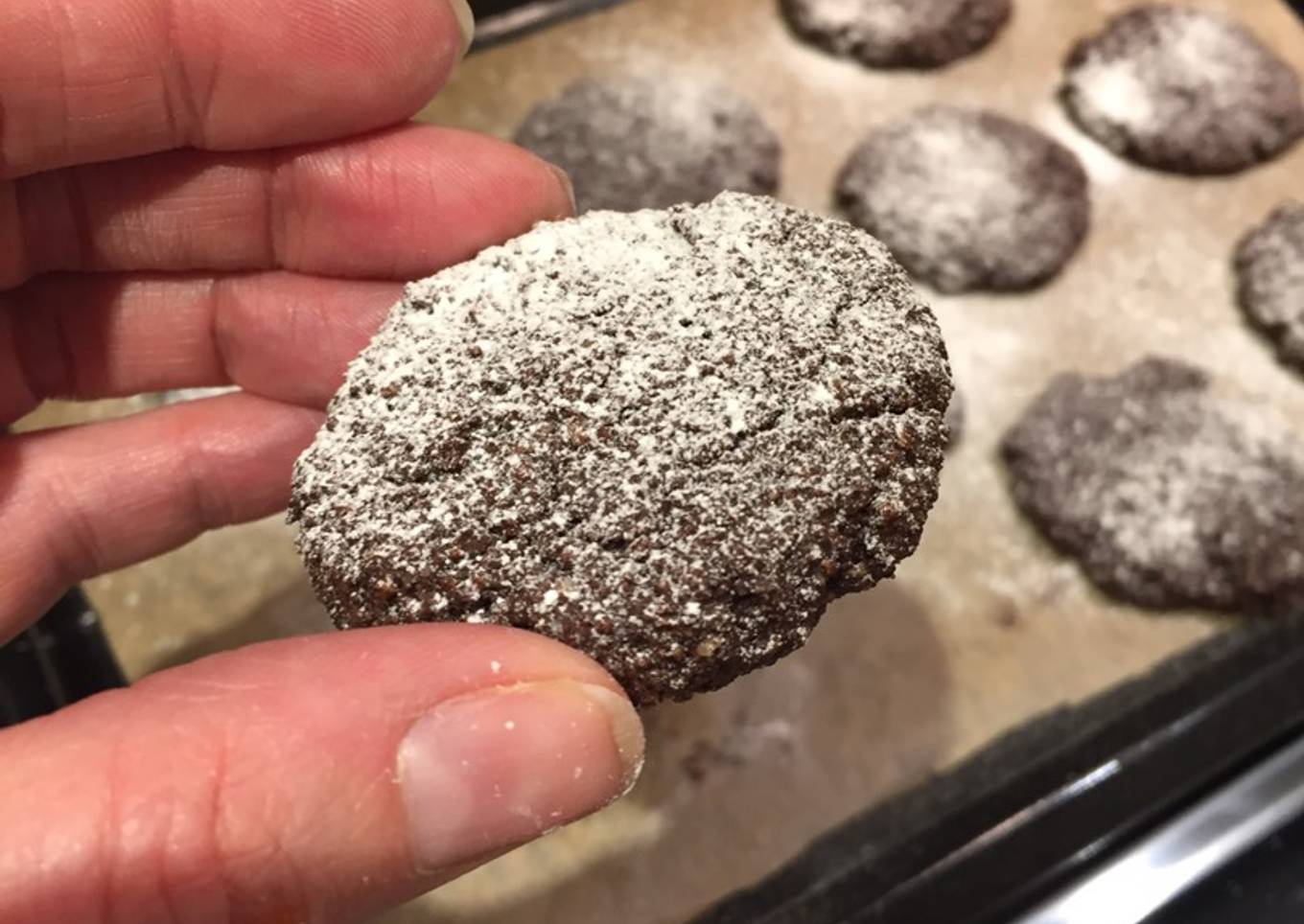 Chocolate Almond Cookies