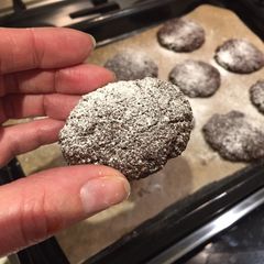 Chocolate Almond Cookies A picture of Chocolate Almond Cookies.