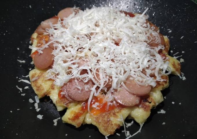 Pizza roti tawar teflon