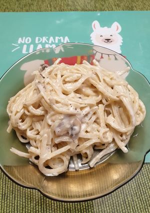 Una foto de Pasta al parmesano
