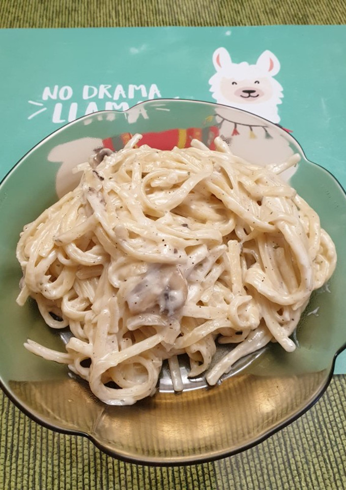 Una foto de Pasta al parmesano