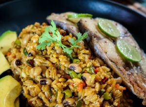 Una foto de Arroz de frijol cabecita negra