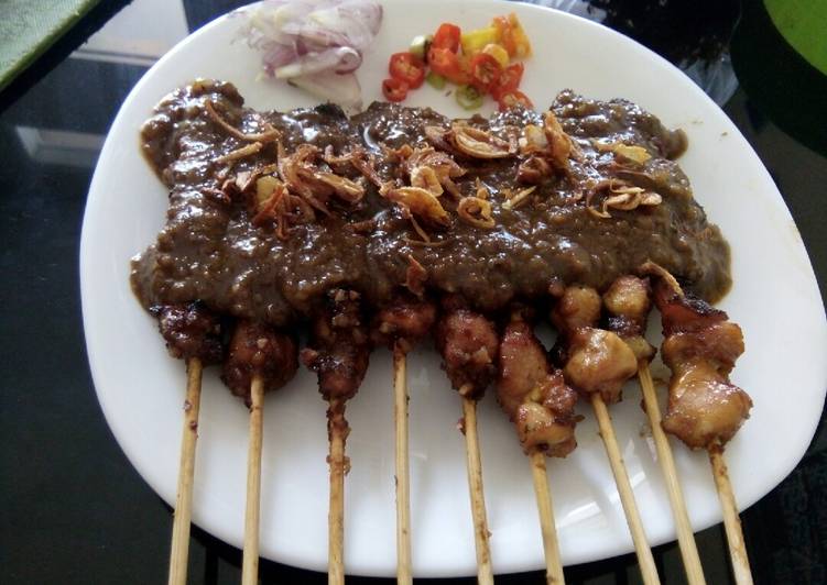 Resep Sate ayam bumbu kacang 😍, Enak Banget