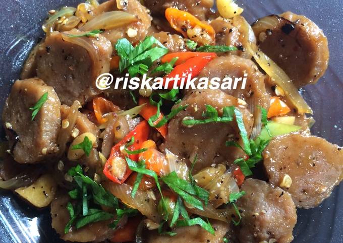 Resep Tumis Bakso Pedas Manis Oleh Riska Kartika Sari Cookpad