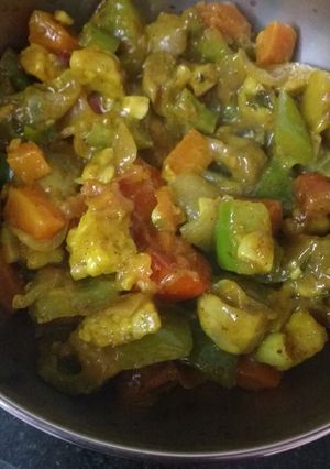 A picture of Oil free Mixed Subzi.