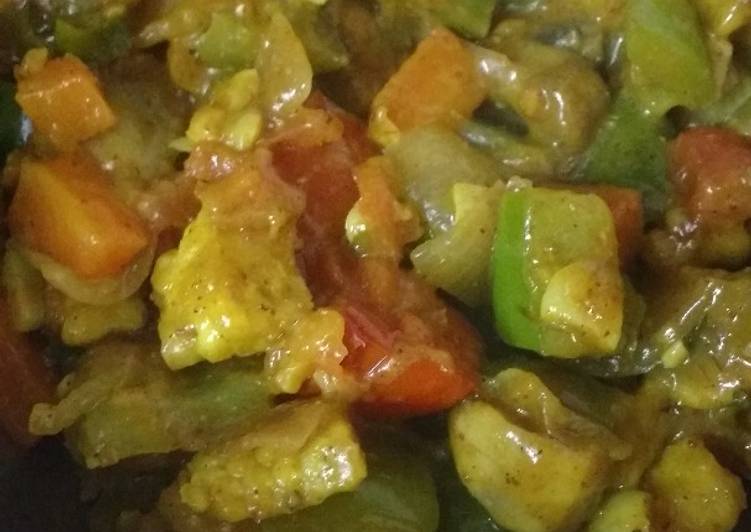 Recipe of Favorite Oil free Mixed Subzi