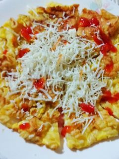 Foto resep Dadar telur makaroni