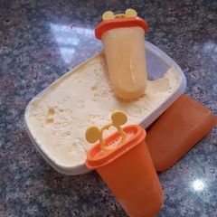 Mango kulfi / icecream A picture of Mango kulfi / icecream.