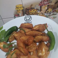 A picture of Raw Mango Fritters 🥭🥭.