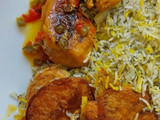 یه مرغ برنج خوشمزه عالی