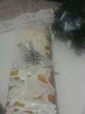 Budín de naranja relleno de dulce de leche