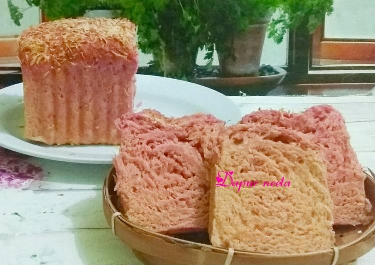 Resep Roti Tawar Buah Naga | Cara Buat Roti Tawar Buah Naga Yang Enak Dan Mudah