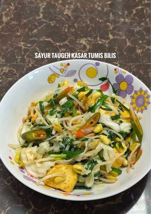 Gambar Sayur Taugeh Kasar Tumis Bilis