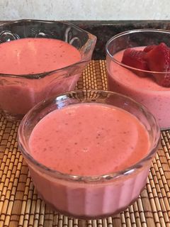 Una foto de Mousse de fresa