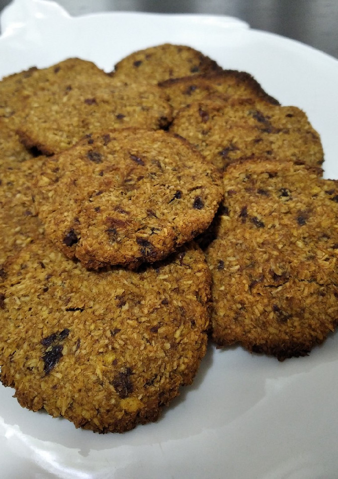Una foto de Galletitas veganas de manzana -con pasas- saludables sin TACC :)
