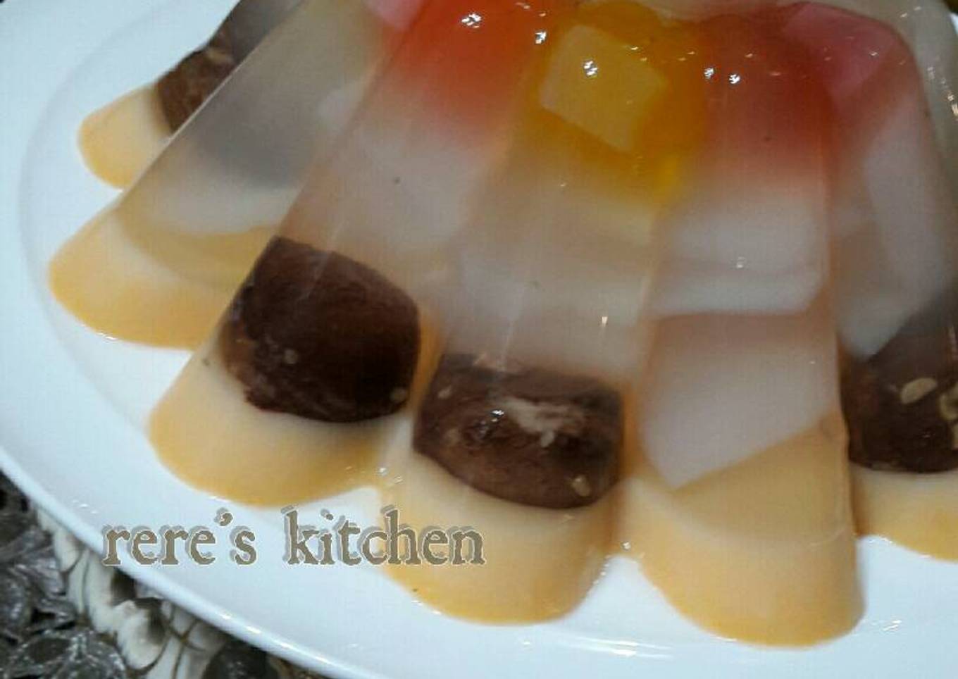 Puding telur lapis kaca special