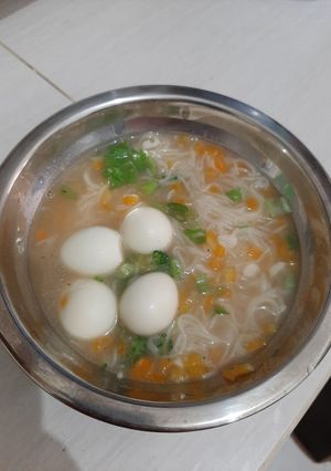 Foto resep Misoa telur puyuh mpasi 1th +