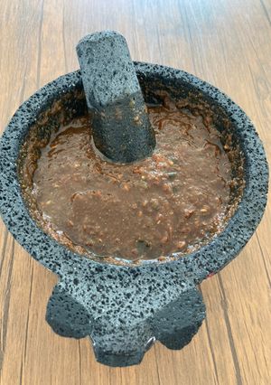 Una foto de Salsa Roja de Molcajete