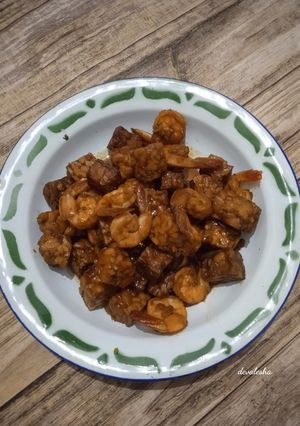 Foto resep Tempe Udang Kecap Pedas