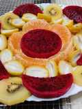 Fruit Salad with Drizzled Dressing