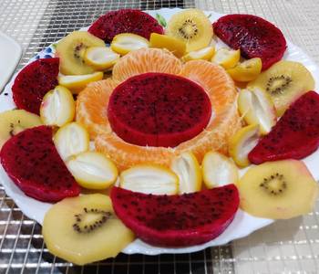 Popular Recipe Fruit Salad with Drizzled Dressing Delicious Simple