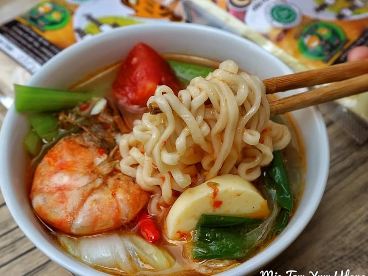 Cara Mudah Membuat Resep Mie kuah tomyum yang Menggugah Selera Anti Ribet, Mantap Sekali