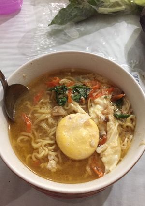 Foto resep Mie rebus instan pedas