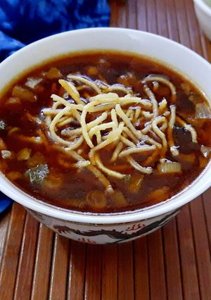 A picture of Veg Manchow Soup.