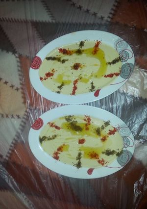 صورة لوصفة حمص بطحينة