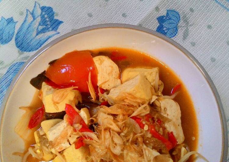 Tumis Tahu Sayur Kuah Pedas