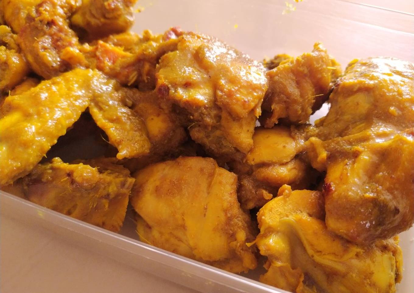 Ayam Goreng Ungkep Bumbu Kuning (Tips Stok Lauk)