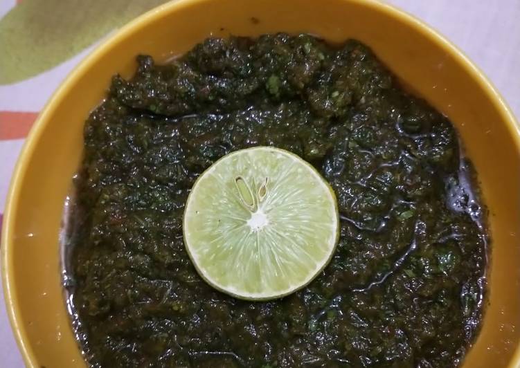 Recipe of Super Quick Homemade Pudina chutney