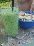 Batido de kiwi y durazno Tortuga ninja dry
