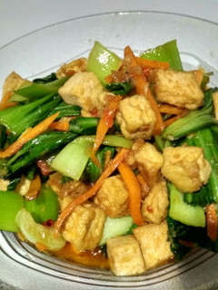 Foto resep Tumis pok coy tahu pedas