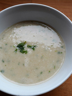 Una foto de Crema de setas shiitake