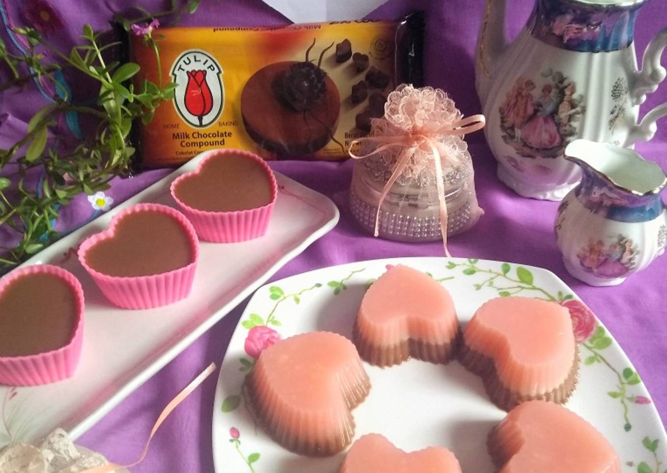 Puding Tape Lapis Coklat