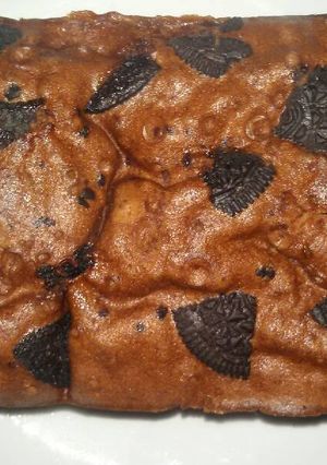 Foto resep Brownies topping oreo