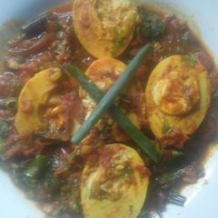 A picture of Egg Curry #charityrecipe.