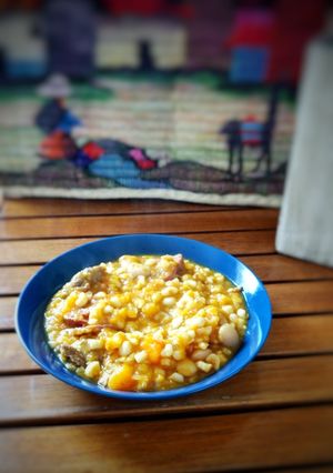 Una foto de Locro a mi manera