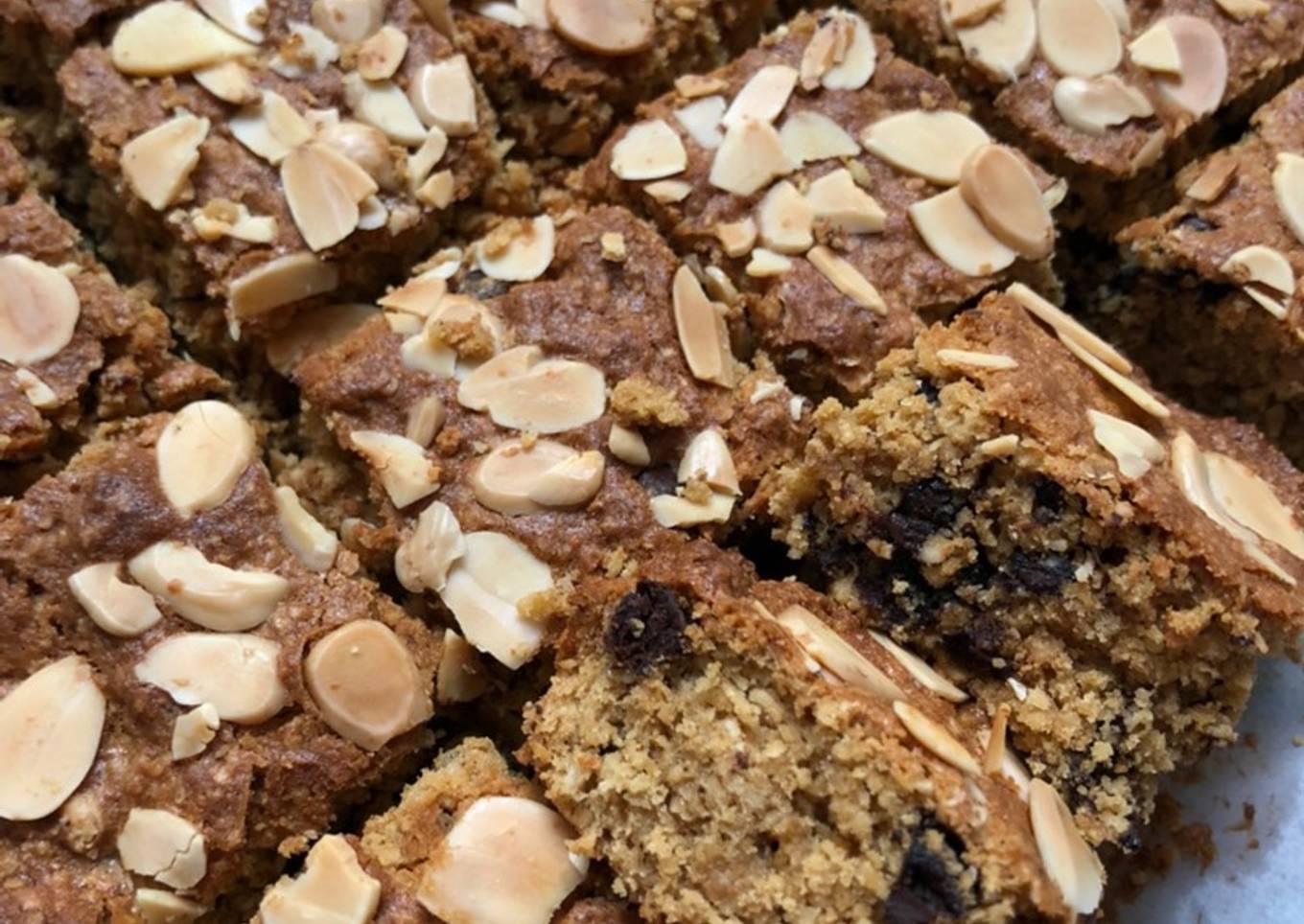OATMEAL CHOCOCHIP ALMOND BARS ❤️������❤️❤️������