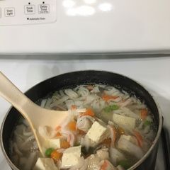 A picture of Comfortable winter soup.