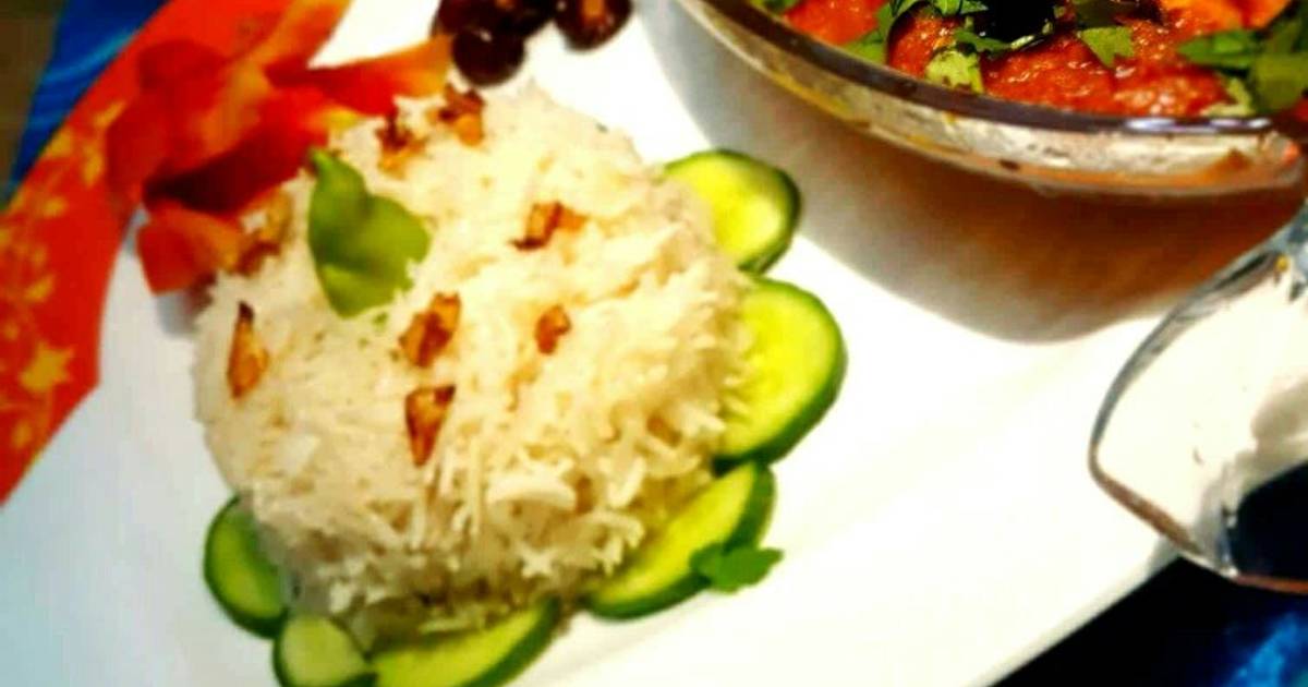 FISH GRAVY WITH GARLIC RICE CookpadApp Recipe by Zeenat Yasin Cookpad