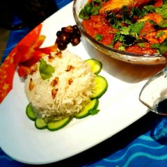 A picture of FISH GRAVY WITH GARLIC RICE #CookpadApp.