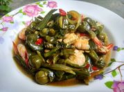 Gambar tumis udang bunga genjer