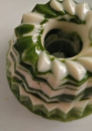 Foto resep Puding Layer Daun Suji