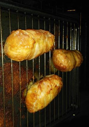 Una foto de Muslitos de pollo rellenos "Celestina"